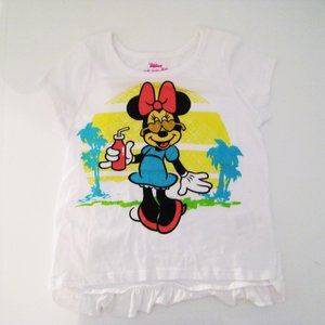 Minnie Mouse t Shirt Disney junior sun glasses and drink print 6x